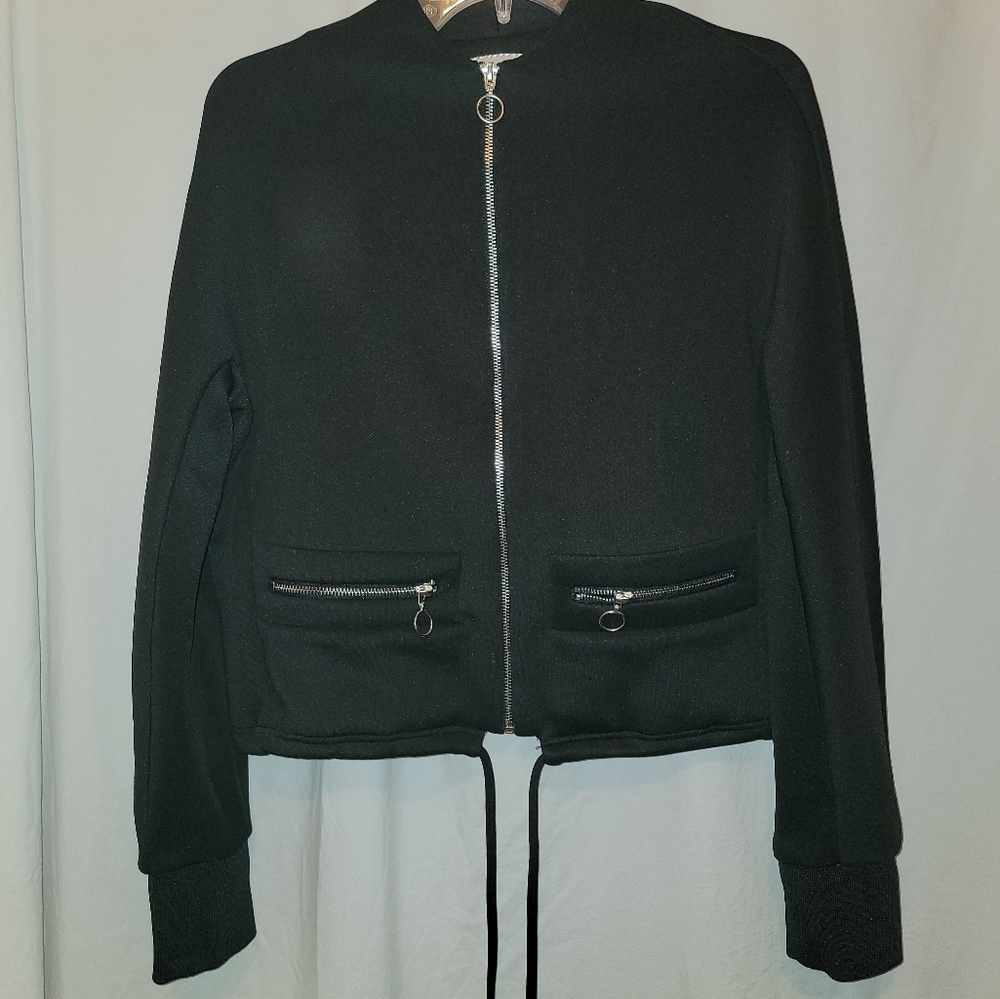Philosophy Republic Clothing Women Black Track Jacket M